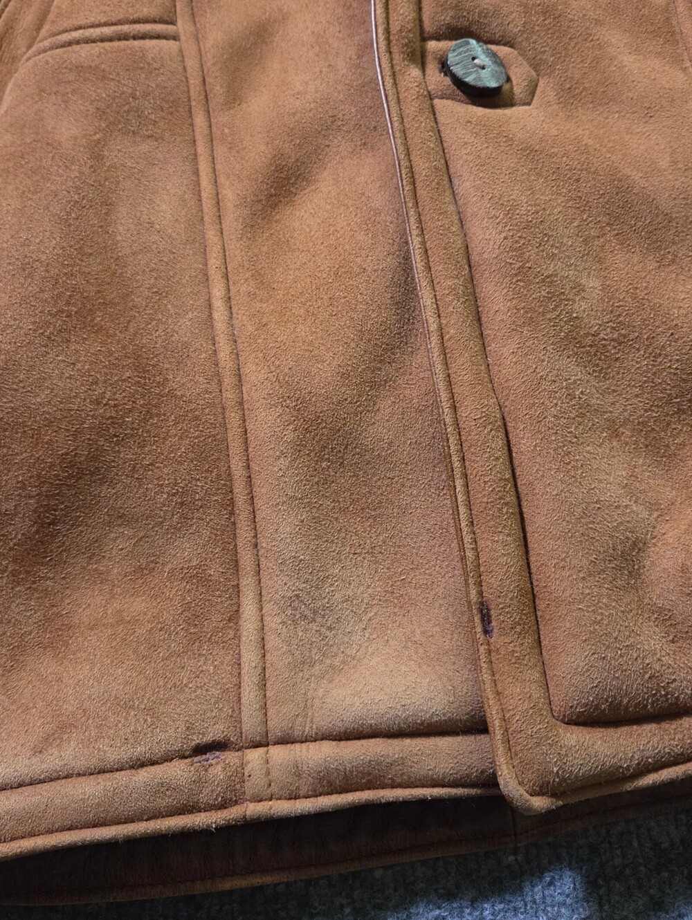 Vintage Lone Pine Shearling Coat 48 Real Leather Sheepskin - Picture 15 of 15